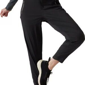 Athleta Trekkie North Joggers - Black - Sz 10 - Lightweight, Durable, Zip pocket